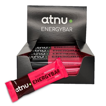 ATNU Energy Bar - Hindbær - Kasse med 12 stk